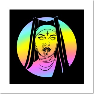 Satanic Nun. Bad Nun Posters and Art